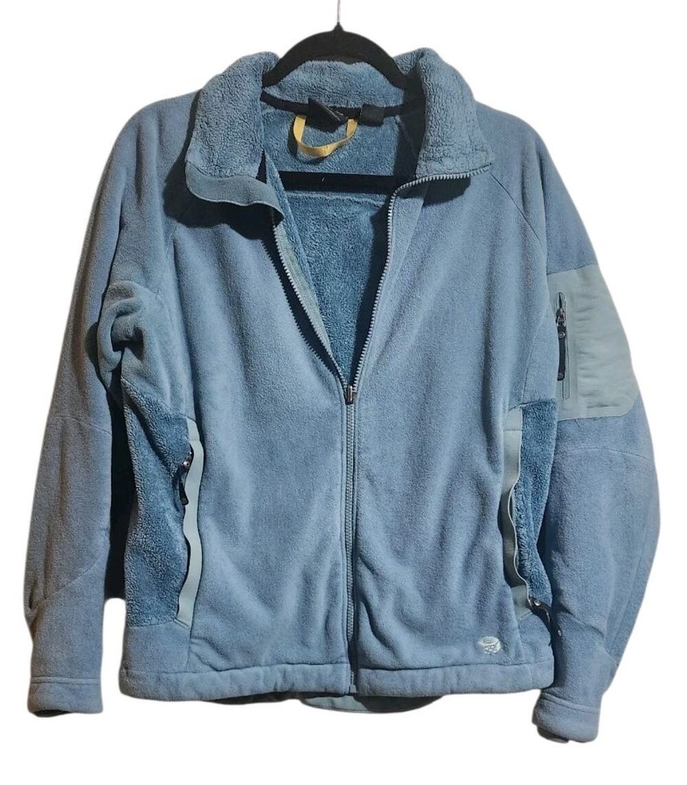 Mountain Hard Wear Blue Women's M Fleece Zip Up Jacket Outdoors Hiking Camping